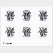 Sticker Rond Kamala Harris Bootleg Rap (Feuille)