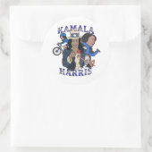 Sticker Rond Kamala Harris Bootleg Rap (Sac)