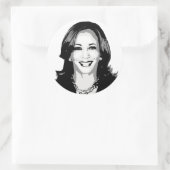 Sticker Rond Kamala Harris Bust (Sac)