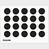 Sticker Rond Kamala Harris Chat Dames Et Chat Guy (Feuille)