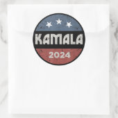 Sticker Rond Kamala Harris élection présidentielle de 2024 (Sac)