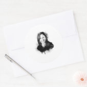 Sticker Rond Kamala Harris Graffiti Art (Enveloppe)