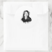 Sticker Rond Kamala Harris Graffiti Art (Sac)