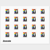 Sticker Rond Kamala Harris LGBT Pride (Feuille)