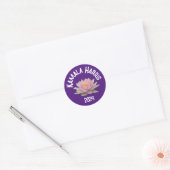 Sticker Rond Kamala Harris Lotus 2024 (Enveloppe)
