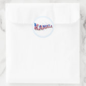Sticker Rond Kamala Harris mignon Alphabets de ballons du pavil (Sac)