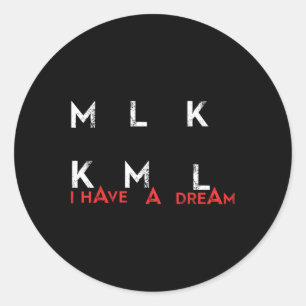 Sticker Rond Kamala Harris Mlk Kml J'Ai Un Pres Électorale De R