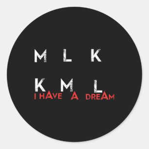 Sticker Rond Kamala Harris Mlk Kml J'Ai Un Pres Électorale De R