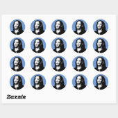 Sticker Rond Kamala Harris Portrait (Feuille)