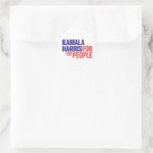 Sticker Rond Kamala Harris pour l'autocollant du peuple (Sac)