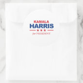 Sticker Rond Kamala Harris pour le président - (Sac)