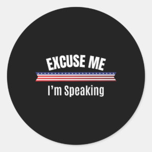 Sticker Rond Kamala Harris Pour Président 2024 1