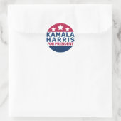 Sticker Rond Kamala Harris Pour Président 2024 Président (Sac)