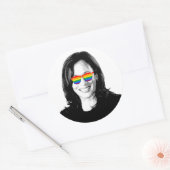 Sticker Rond Kamala Harris Pride (Enveloppe)