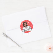 Sticker Rond Kamala Harris Saint Valentin (Enveloppe)
