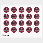 Sticker Rond Kamala Harris Sénat 2016 (Feuille)