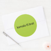 Sticker Rond kamala IS brat (Enveloppe)