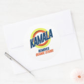 Sticker Rond Kamala supprime les rideaux orange (Enveloppe)