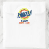Sticker Rond Kamala supprime les rideaux orange (Sac)