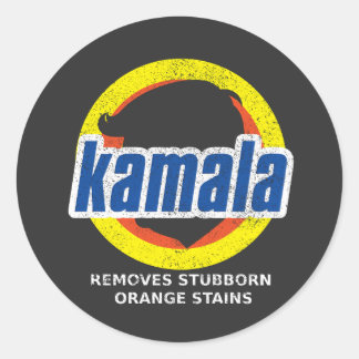 Sticker Rond Kamala supprime les taches orange têtues