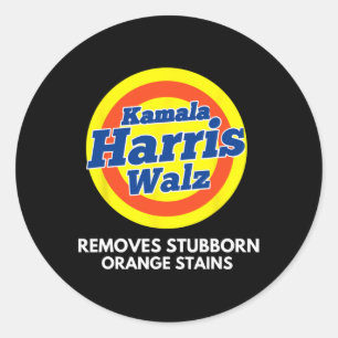 Sticker Rond Kamala Walz 2024 Président Kamala-harris