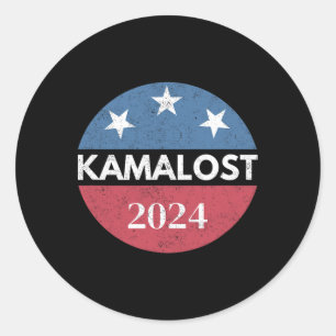 Sticker Rond Kamalost Kamala a perdu l'élection Trump a gagné 4