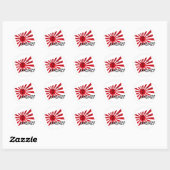 Sticker Rond Kamikaze (Feuille)