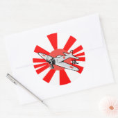 Sticker Rond Kamikaze Grand (Enveloppe)