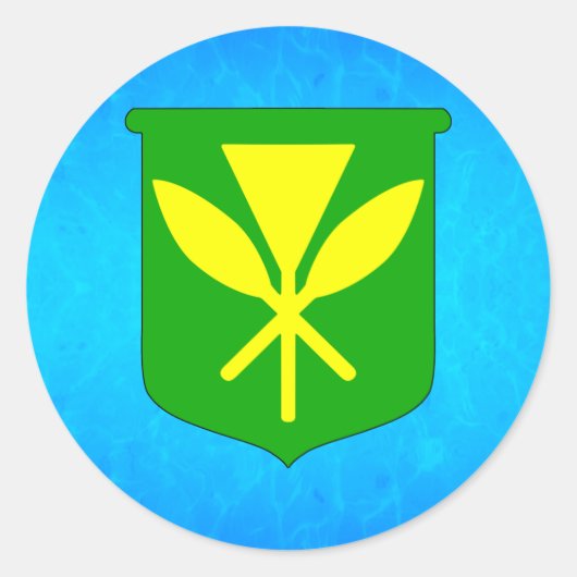 Sticker Rond Kanaka Maoli (Devant)