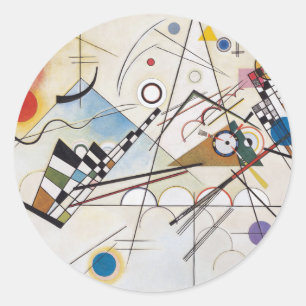 Sticker Rond Kandinsky 1923/composition viii/pixdecines