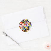 Sticker Rond Kandinsky - Improvisation Inondation (Enveloppe)