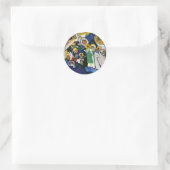 Sticker Rond Kandinsky - Toussaint Jour I, (Sac)
