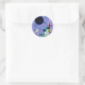 Sticker Rond Kandinsky - Violet Vert (Sac)