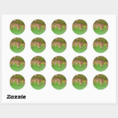 Sticker Rond kanga (Feuille)