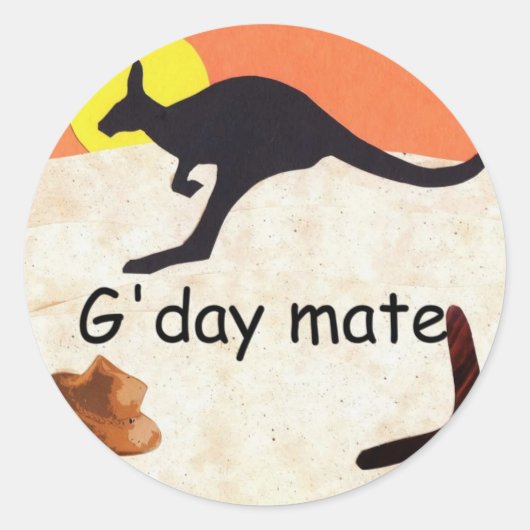 Sticker Rond Kangaroo Jillo (Devant)