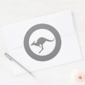 Sticker Rond Kangaroo Roundel Subduit (Enveloppe)