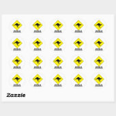 Sticker Rond Kangaroos (Feuille)