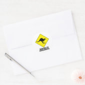 Sticker Rond Kangaroos (Enveloppe)
