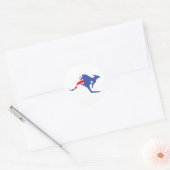 Sticker Rond kangourou australien (Enveloppe)