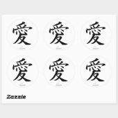 Sticker Rond kanji (Feuille)