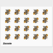 Sticker Rond Kanji Koi Fish Love (Feuille)