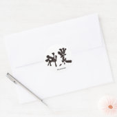 Sticker Rond [Kanji] oeuvre divine (Enveloppe)