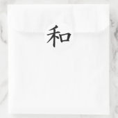 Sticker Rond Kanji-Paix (Sac)
