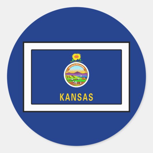 Sticker Rond Kansas (Devant)