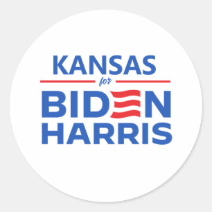 Sticker Rond Kansas pour Biden Harris Car Magnet