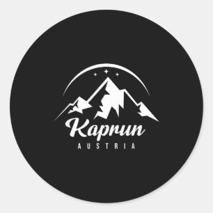 Sticker Rond Kaprun autriche station de ski ski snowboard