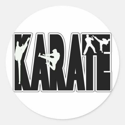 STICKER ROND KARATE (Devant)