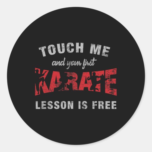 Sticker Rond Karaté 3 (Devant)