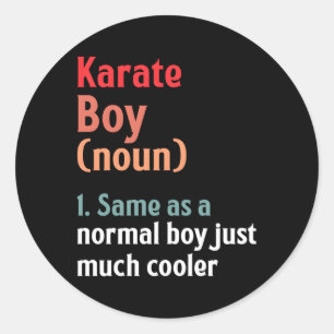 Sticker Rond Karate Définition Sport Mial