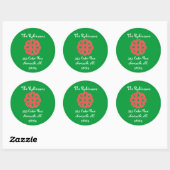 Sticker Rond Karate Kat adresse de retour (Feuille)